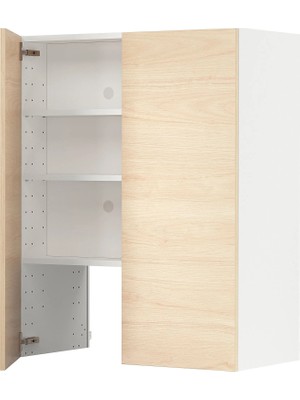 Ikea Metod Mutfak Duvar Dolabı, Askersund Açık Dişbudak Görünümlü, G80X D38.6 x Y100 cm - Aspiratör