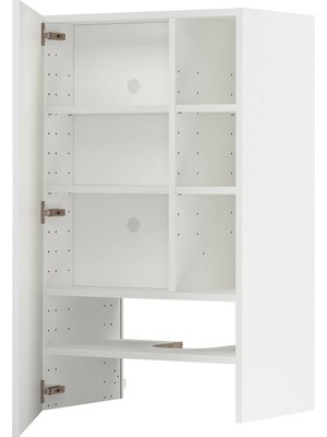 Ikea Metod Mutfak Duvar Dolabı, Aspiratör Dolabı, Beyaz, G60.0XD38.8XY100.0 cm