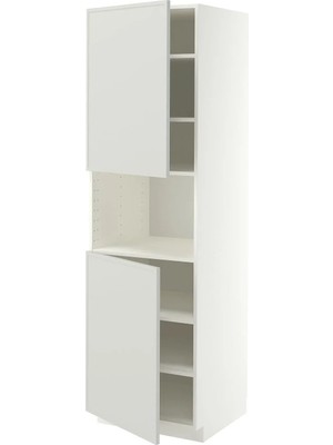 Ikea Metod Metod Mutfak Boy Dolabi - Açık Gri, G60 x D61.6 x Y208 cm