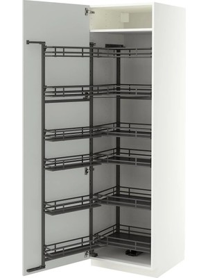 Ikea Metod Metod Mutfak Boy Dolabi - Açık Gri, G60 x D61.6 x Y208 cm