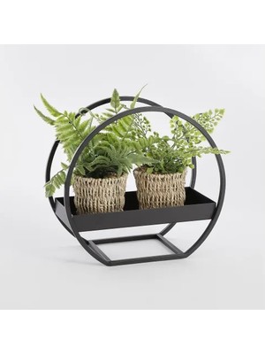 Vivense Dontel Siyah Metal Saksılık