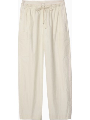3.1 Phillip Lim Poplin Double Waistband Geniş Paça Kadın Pantolon