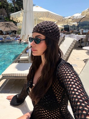 Esra Helvacı Inci Işlemeli Örgü Şapka Bandana