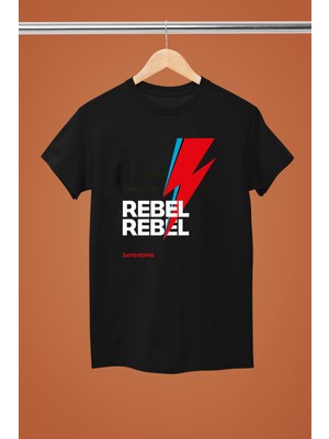 Magors David Bowie Baskılı %100 Pamuklu Regular Kalıp Tshırt