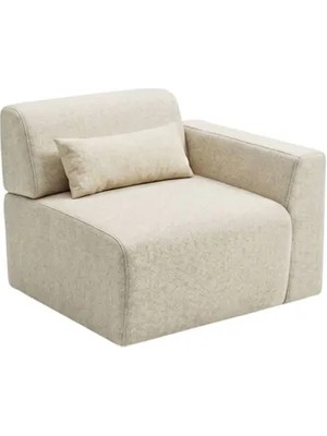 Vivense Nook Sağ Kollu Modül, Krem, 100 cm