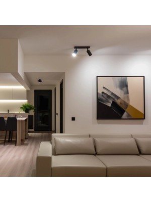Riolight Riolıght Modern6 Siyah6,mutfak6,giyinme Odası6,cafeler5 Için Metal 2li LED Spot(Ampul Dahil)