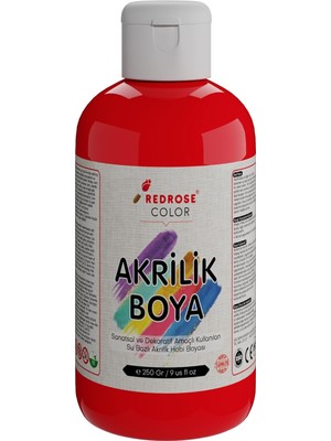 Belirtilmemiş Kırmızı Akrilik Boya 250GR