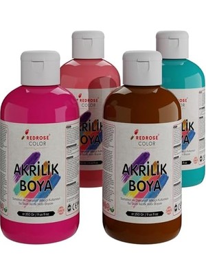 Belirtilmemiş Tamamlayıcı Renkler Akrilik Boya 4'lü Set 4X250GR