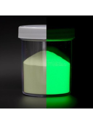 Belirtilmemiş 20G Yeşil Renk Fosfor Tozu Glow In Dark Karanlıkta Parlayan Boya