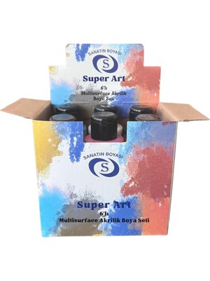 Belirtilmemiş Akrilik Multisurface Boya Seti 6'lı 6X50 ml