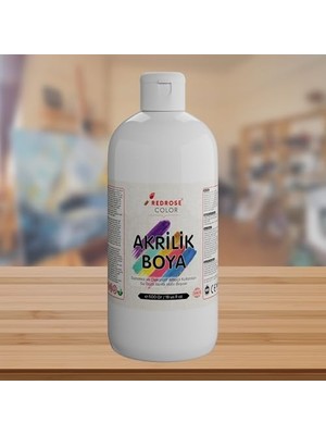 Belirtilmemiş Beyaz Akrilik Boya 500GR