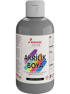 Belirtilmemiş Gri Akrilik Boya 250GR