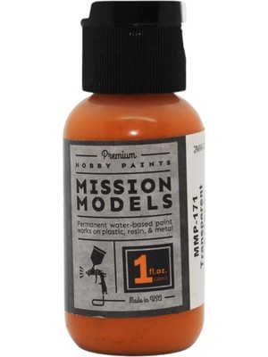 Belirtilmemiş Models Şeffaf Turuncu Akrilik Boya 1oz MIOMMP171 Plastik Boya Akrilik