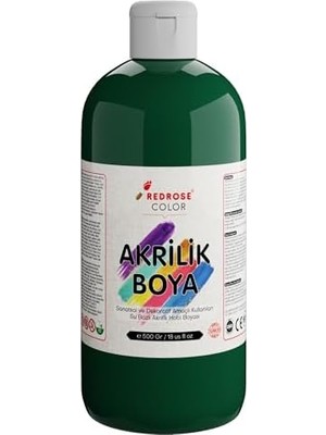 Belirtilmemiş Koyu Yeşil Akrilik Boya 500GR