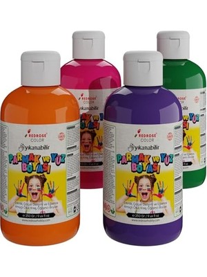 Belirtilmemiş Ara Renkler Parmak Boyası 4'lü Set 4X250 gr