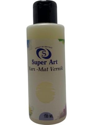 Belirtilmemiş Superart Su Bazlı Vernik Yarı-Mat 100 ml