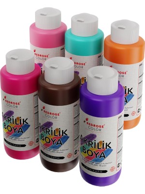 Belirtilmemiş Tamamlayıcı Renkler Akrilik Boya 6'lı Set 6X120 ml