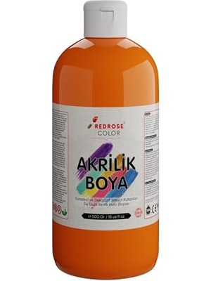 Belirtilmemiş Turuncu Akrilik Boya 500 gr