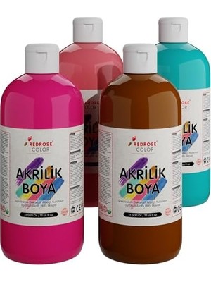 Belirtilmemiş Tamamlayıcı Renkler Akrilik Boya 4'lü Set 4X500 gr