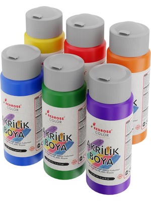 Belirtilmemiş Ara Renkler Akrilik Boya 6'lı Set 6X60 ml
