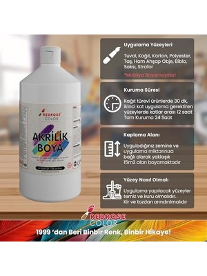 Belirtilmemiş Hardal Akrilik Boya 1000 gr