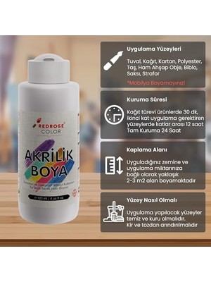 Belirtilmemiş Hardal Akrilik Boya 120 ml