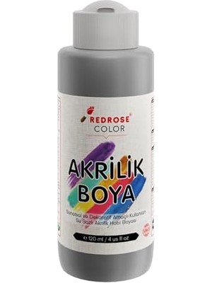 Belirtilmemiş Gri Akrilik Boya 120 ml