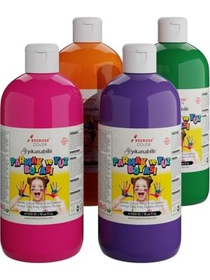 Belirtilmemiş Ara Renkler Parmak Boyası 4'lü Set 4X500 gr
