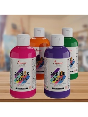 Belirtilmemiş Ara Renkler Akrilik Boya 4'lü Set 4X250 gr