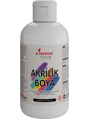 Belirtilmemiş Beyaz Akrilik Boya 250GR