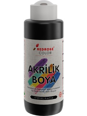 Belirtilmemiş Siyah Akrilik Boya 120ML