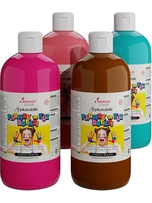 Belirtilmemiş Tamamlayıcı Renkler Parmak Boyası 4'lü Set 4X500 gr