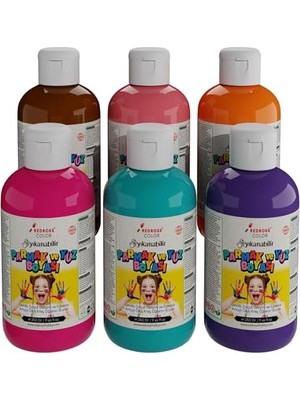 Belirtilmemiş Tamamlayıcı Renkler Parmak Boyası 6'lı Set 6X250 gr
