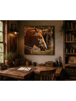 Othello Art At Portresi Kanvas Tablo | Rustik ve Western Tarzı Premium Duvar Dekorasyonu