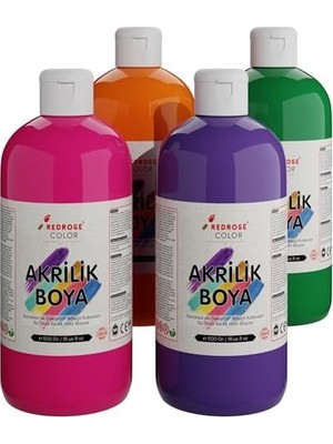Belirtilmemiş Ara Renkler Akrilik Boya 4'lü Set 4X500 gr