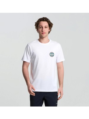 Columbia CS0416 Csc M Button Stamp Scrıpted Ss Erkek T-Shirt