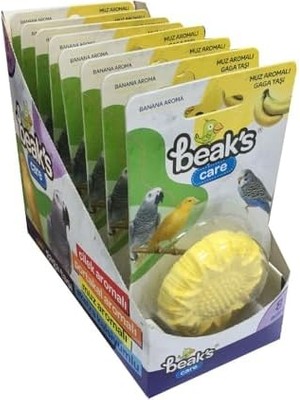 Belirtilmemiş Kuşlar Için Ek Besinler, Tekli, Muz Aromalı Gaga Taşı x 8 Adet (3 Paketi)