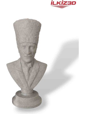 Atatürk Büstü Taş Dokulu 10CM
