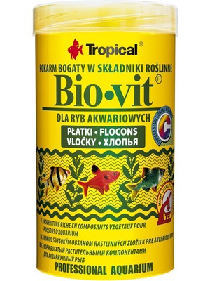 Belirtilmemiş Akvaryum Balıkları Için Bitki Yemi Bio-Vit 250 ml / 50 G