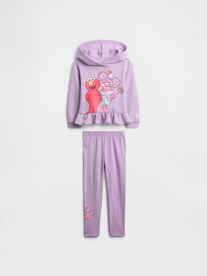 Gap Kız Bebek Mor Gap × Sesame Street Two-Piece Outfit Set