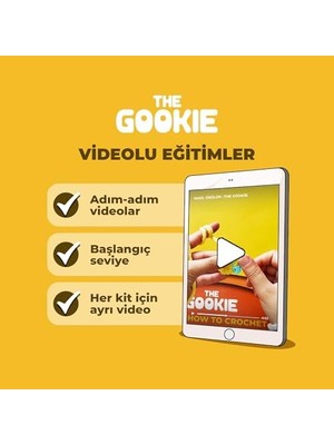 Belirtilmemiş The Gookie Başlangıç Seviyesi Amigurumi Kapibara Örgü Seti, El Yapımı Tığ Işi Oyuncak, Kahverengi,
