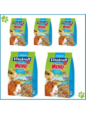 Belirtilmemiş Vitakraft Menu Guinea Pig Yemi Avantajlı Paket 1000GR x 5 Adet