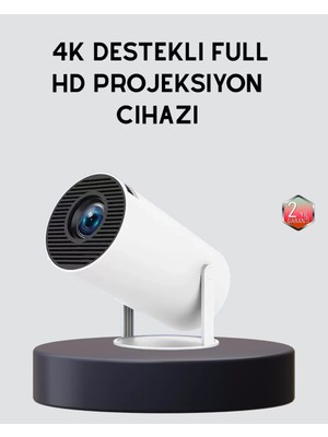 Cm Store Ev Sineması Projeksiyon Cihazı – 160 Ansı Lümen 4K Uyumlu ve Kablosuz Görüntü Aktarımı
