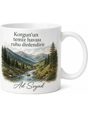 Tupya Gift Çankırı Korgun Doğa Güzellikleri Temiz Dağ Havası Kupa Bardak Hediye