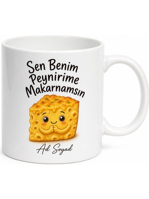 Tupya Gift Sen Benim Peynirime Makarnamsın  Yazılı Esprili Kupa Bardak Komik Hediye