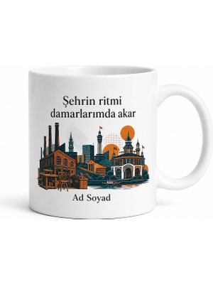 Tupya Gift Izmir Karabağlar Uzundere Fuarı Mobilya Sanayi Şehrin Ritmi Kahve Kupası Hediye