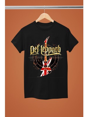 Magors Def Leppard Baskılı %100 Pamuklu Regular Kalıp Tshırt