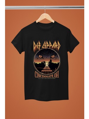 Magors Def Leppard Baskılı %100 Pamuklu Regular Kalıp Tshırt