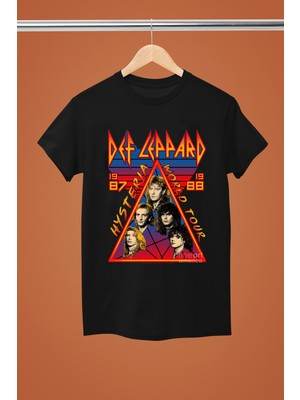 Magors Def Leppard Baskılı %100 Pamuklu Regular Kalıp Tshırt