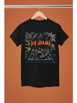 Magors Def Leppard Baskılı %100 Pamuklu Regular Kalıp Tshırt